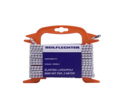 ELASTIEK LATEX/POLY 6MM WIT 5MTR