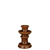 Elena kandelaar bruin - h14,5xd9cm