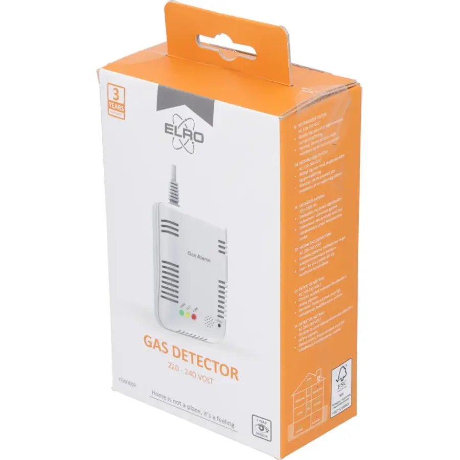 Koolmonoxidemelders > Elro FGA-13410 gasmelder voor Aardgas/Propaan/Butaan
