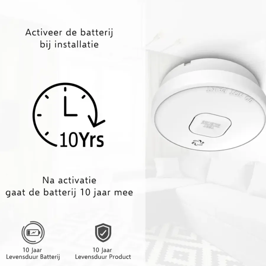 Rookmelders > Elro FS2010 optische rookmelder inclusief 10 jaar lithium batterij