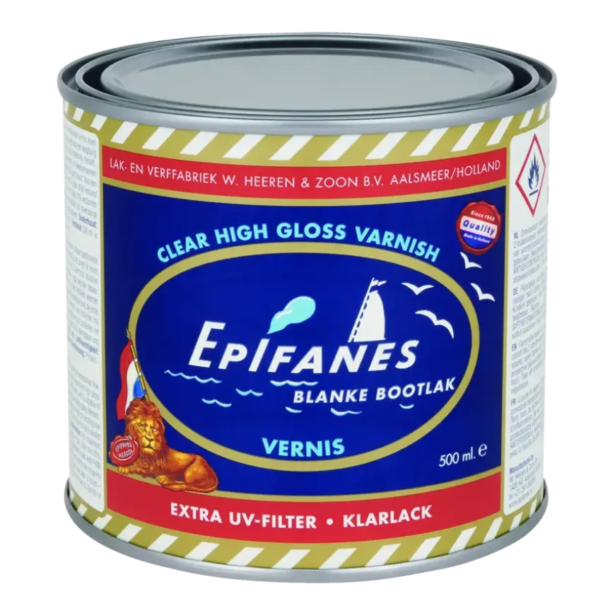Epifanes bootlak blank / vernis met extra UV-filter 500 ml