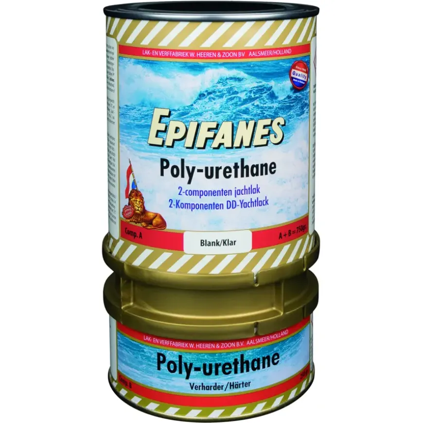 Epifanes poly-urethane 2-componenten jachtlak hoogglans blank 750 gram