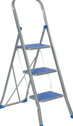 Huishoudtrappen > ESCALO Trapladder 3 treden blauw 30x20cm