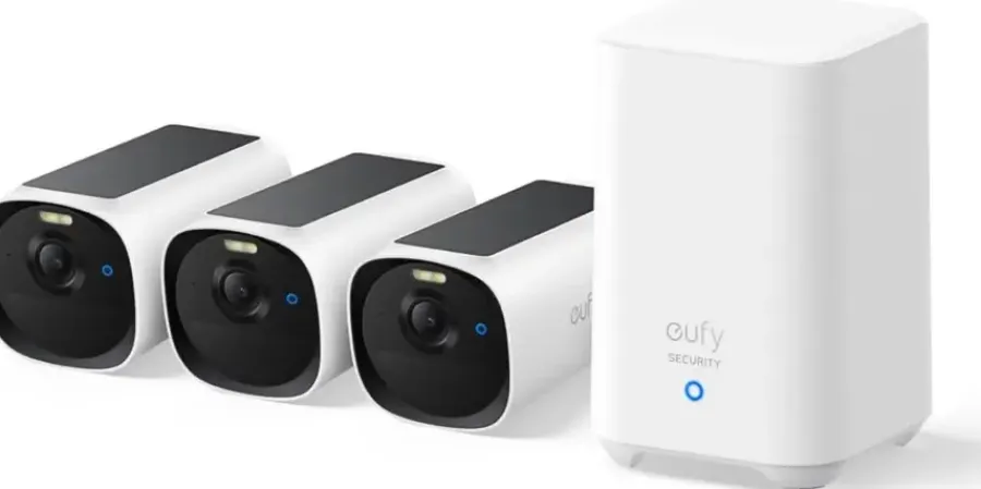 Elektronische Beveiliging > Eufy E40 solocam 3-pack inclusief Homebase 2