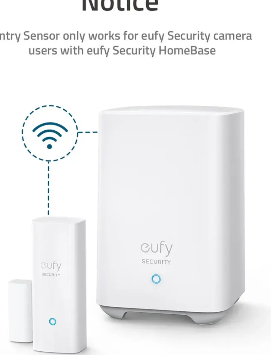 Elektronische Beveiliging|Sensoren > Eufy Raam-/deursensor Uitbreiding voor Alarmsysteem