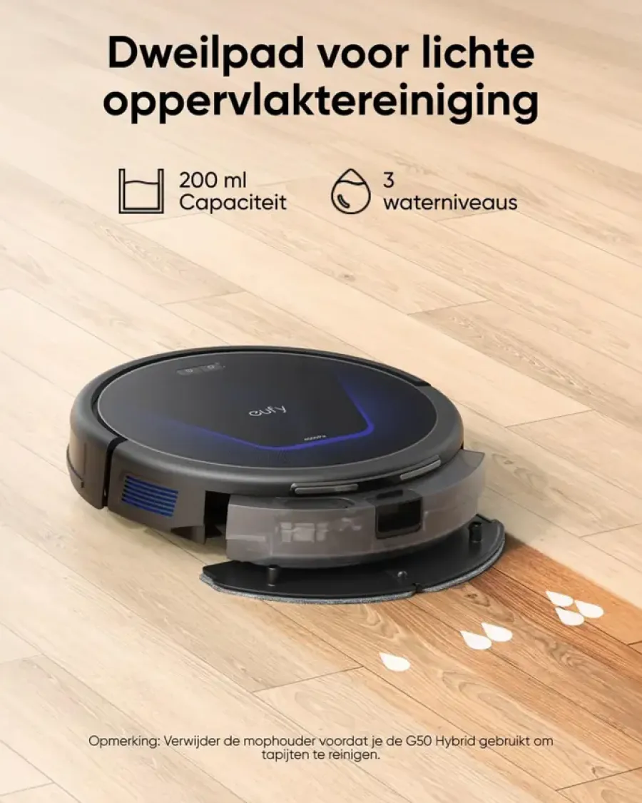 Robot Stofzuigers > Eufy Robotstofzuiger G50 Hybrid