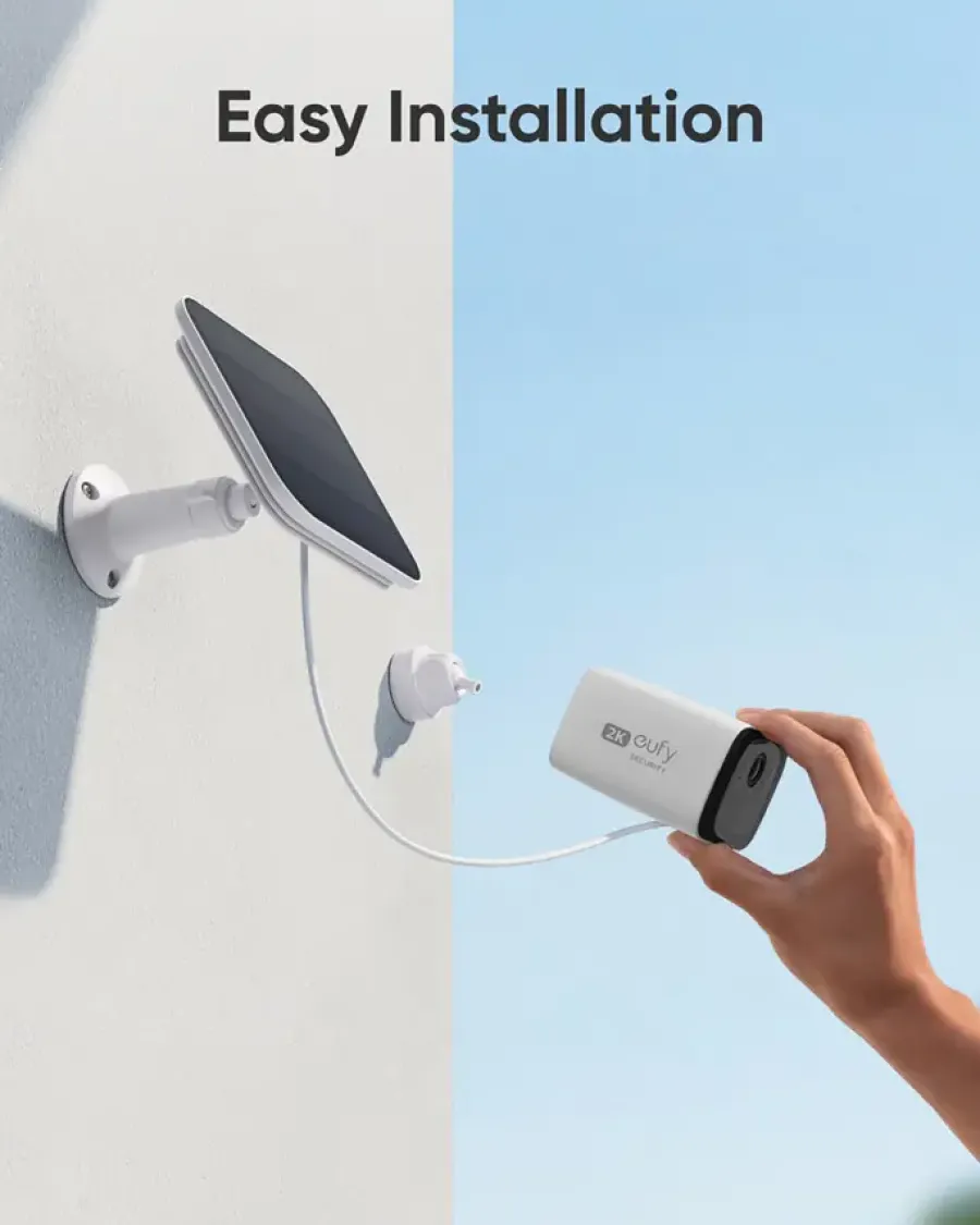 Elektronische Beveiliging > Eufy Solarcam C210 Beveiligingscamera met Zonnepaneel