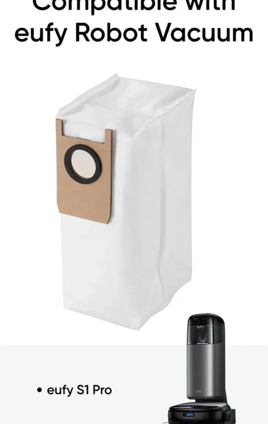 Overige Elektrisch Gereedschap Accessoires|Stofzuigerbenodigdheden > Eufy S1 Pro stofzuigerzakken 3 stuks