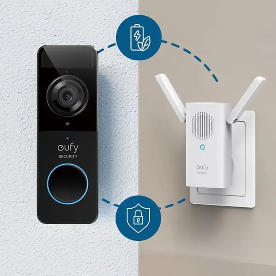 Intercoms & Deurbellen|Elektronische Beveiliging > Eufy Video Deurbel C211/C220 met Chime