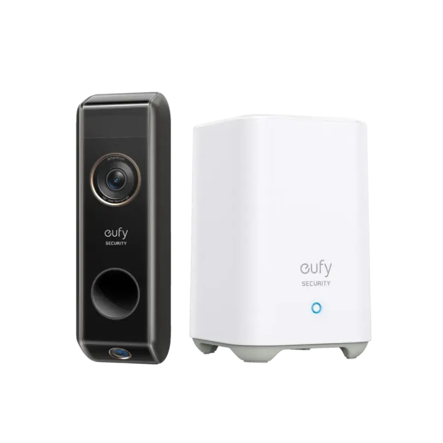 Intercoms & Deurbellen|Elektronische Beveiliging > Eufy Video Deurbel Dual 2 Pro met HomeBase 2