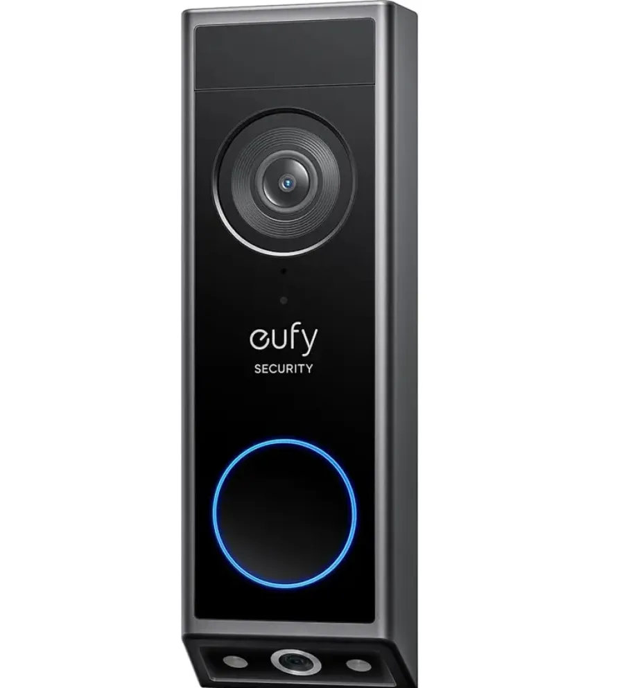 Intercoms & Deurbellen|Elektronische Beveiliging > Eufy Video Deurbel E340 2 camera's Zwart Uitbreiding