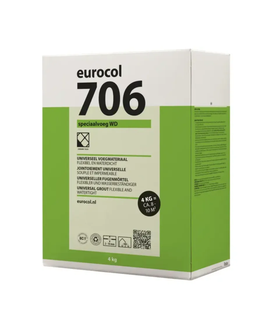 Voegmiddel|Voegmiddelen > Forbo Eurocol Eurocol 706 speciaal voegmortel wit 4 kg