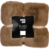 Faux fur plaid bruin 200 x 150 cm