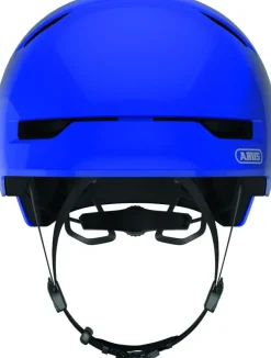 Fietskleding > Abus Fietshelm Youth shiny blue M