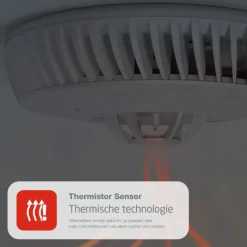 Rookmelders > Fire Angel FireAngel hittemelder met vervangbare batterijen (levensduur 10 jaar)