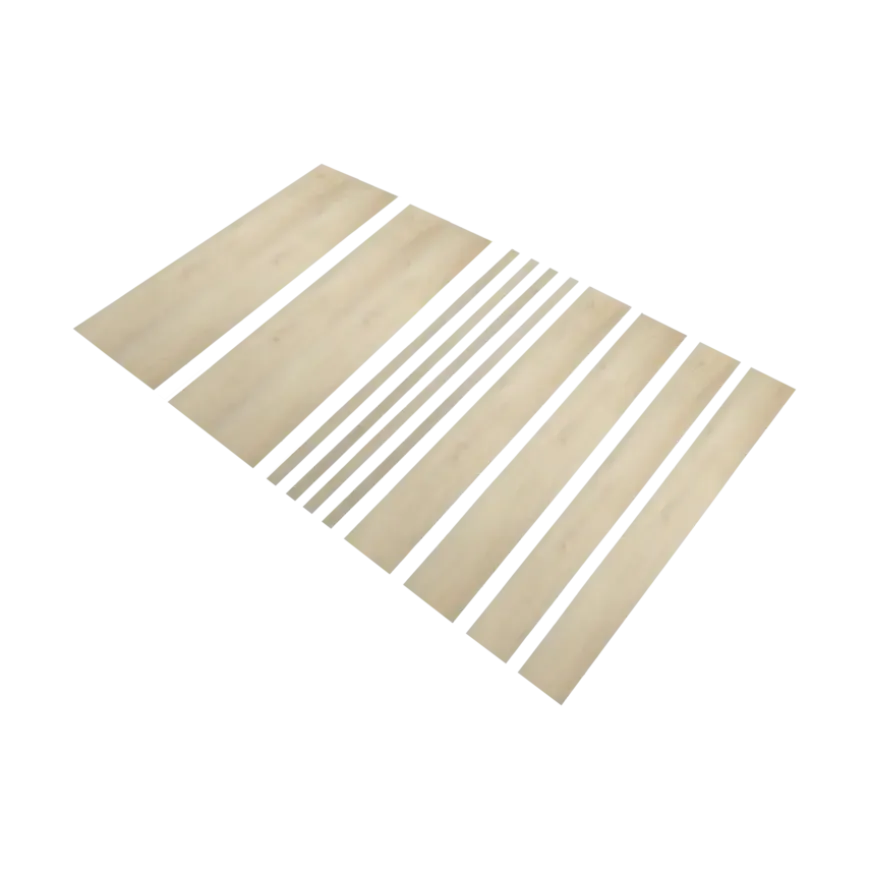 Firststep traprenovatieset pvc-treden smokey eiken, 4 stuks