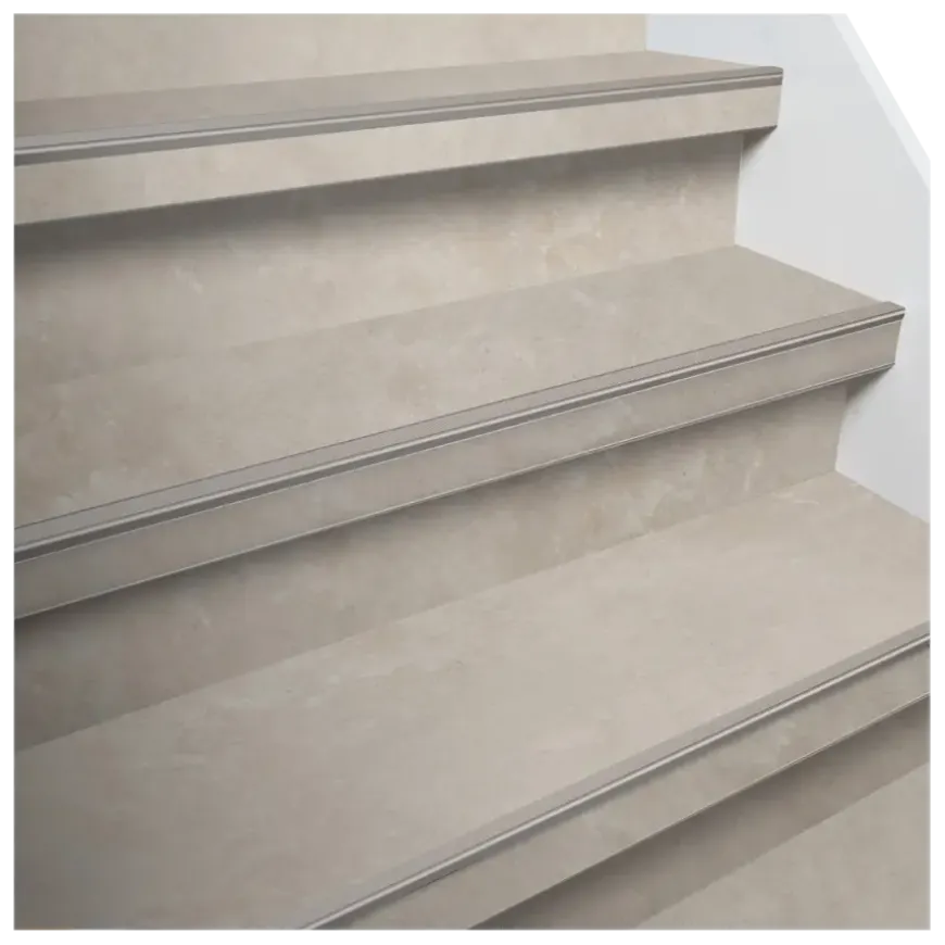 Firststep traprenovatieset pvc-treden beton lichtgrijs 4 stuks