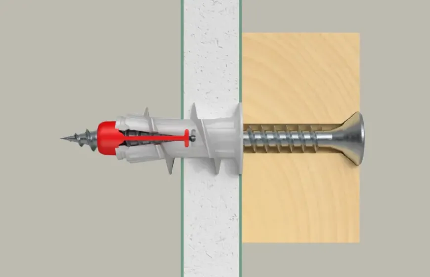 Fischer Gipsplaatplug DuoBlade 44mm + schroef 6 stuks
