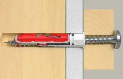 Fischer Hollewandplug DuoTec 10mm met bolkopschroef 2 stuks