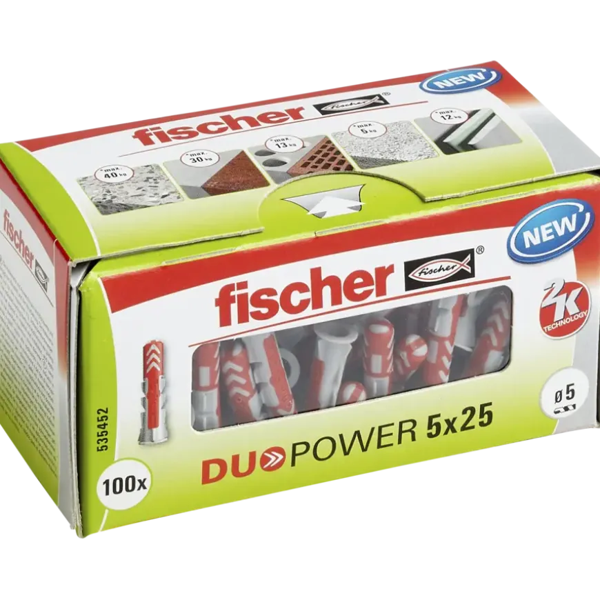 Fischer Universeelplug DuoPower 5x25mm 100 stuks