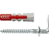 Fischer Universeelplug DuoPower 8x40mm met schroefduim 4 stuks