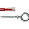 Fischer Universeelplug DuoPower 8x40mm met ooghaak 2 stuks