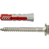 Fischer Universeelplug DuoPower 10x50 mm met RVS schroef 2 stuks
