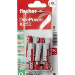 Fischer Universeelplug DuoPower 10x50mm 8 stuks