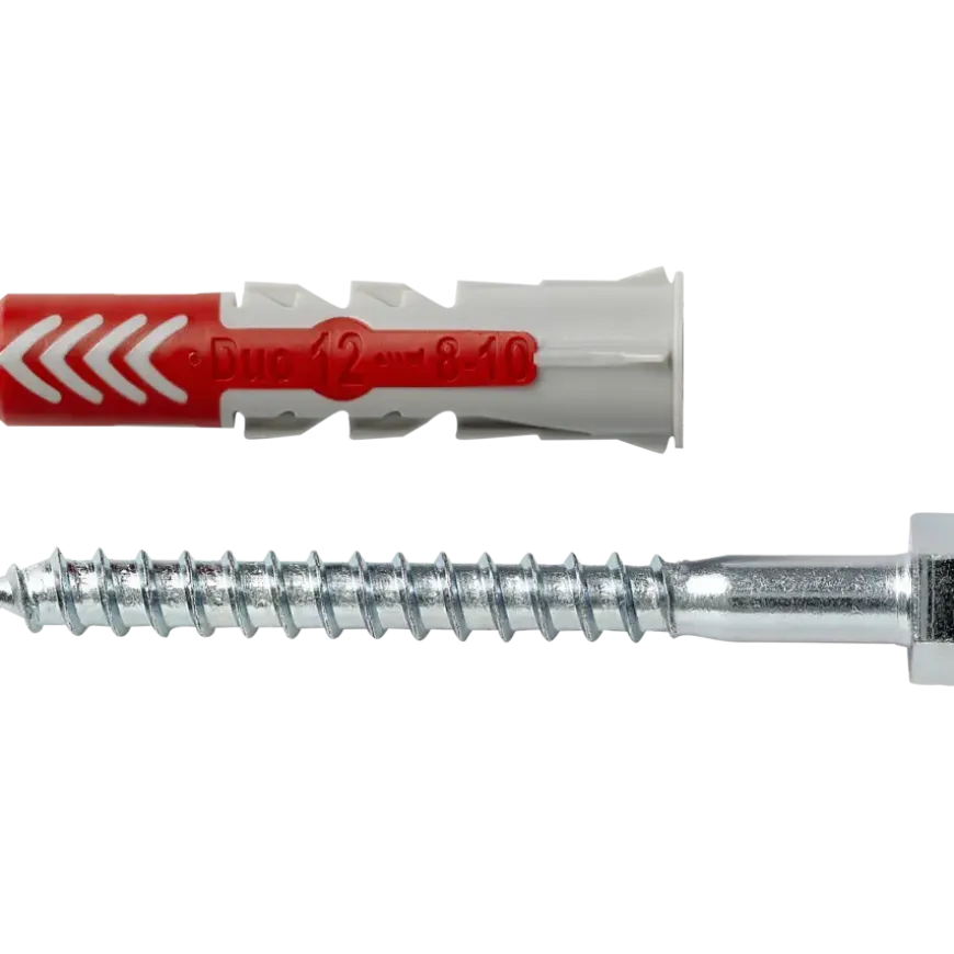 Fischer Universeelplug DuoPower 12x60mm met zeskantschroef 2 stuks