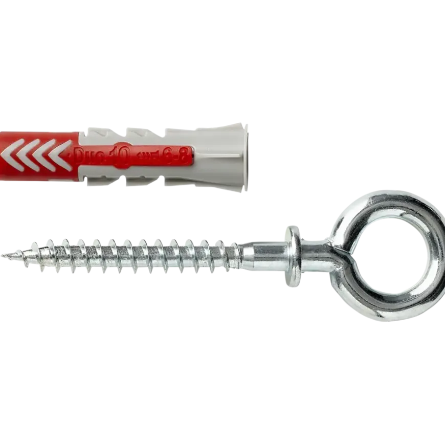 Fischer Universeelplug DuoPower 10x50mm met schroefoog 2 stuks