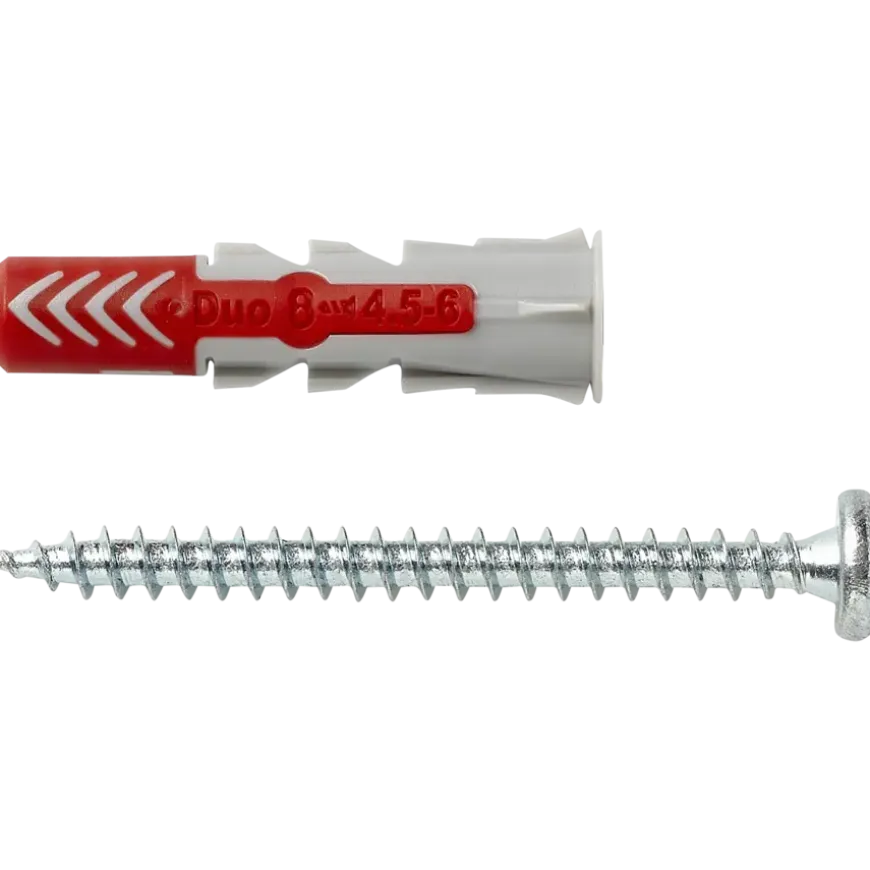 Fischer Universeelplug DuoPower 8x40 mm met bolkopschroef 50 stuks
