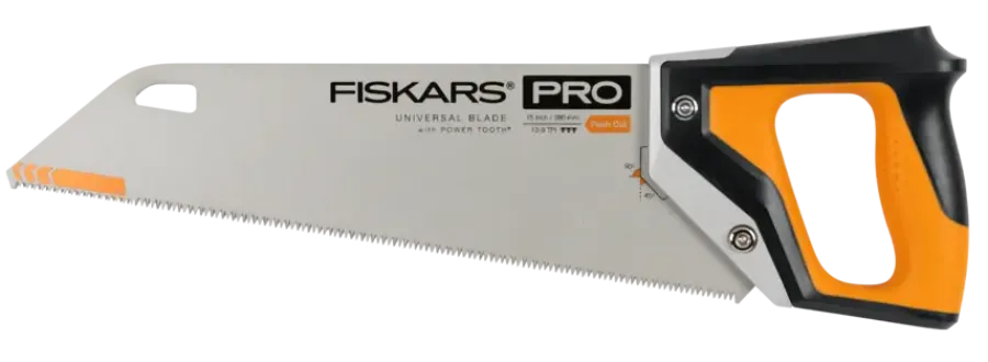 Cellenbetonblokken Accessoires|Cellenbetonblokken > FISKARS handzaag 380 mm 9TPI PowerTooth