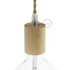 Fittingen > Creative Cables Fitting hout E27 naturel