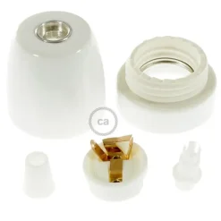 Fittingen > Creative Cables Fitting porselein E27 wit