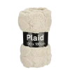 Fleece plaid hart beige 130 x 180 cm