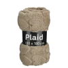 Fleece plaid hart bruin 130 x 180 cm
