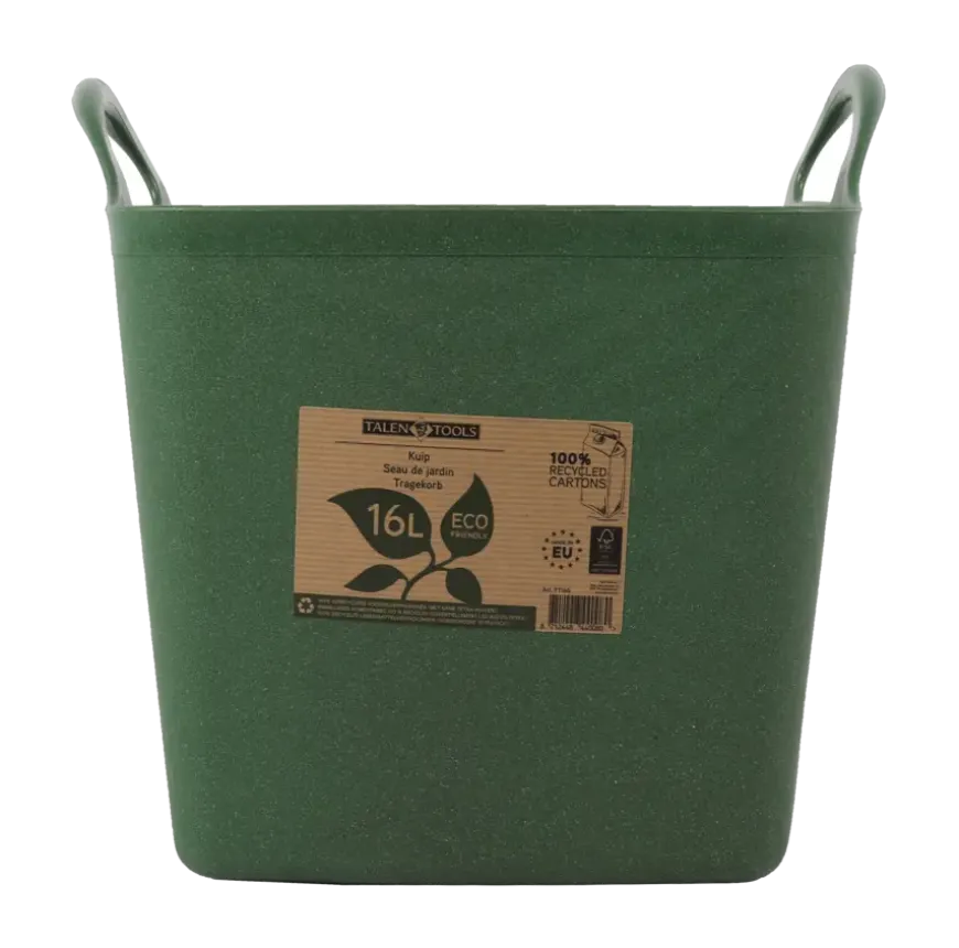 Flexibele kuip / emmer Groen 16L (100% gerecycled)