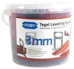 Tegel- & Metselgereedschap > Foby levelling systeem starterskit 3 mm met clips, spieën en tang