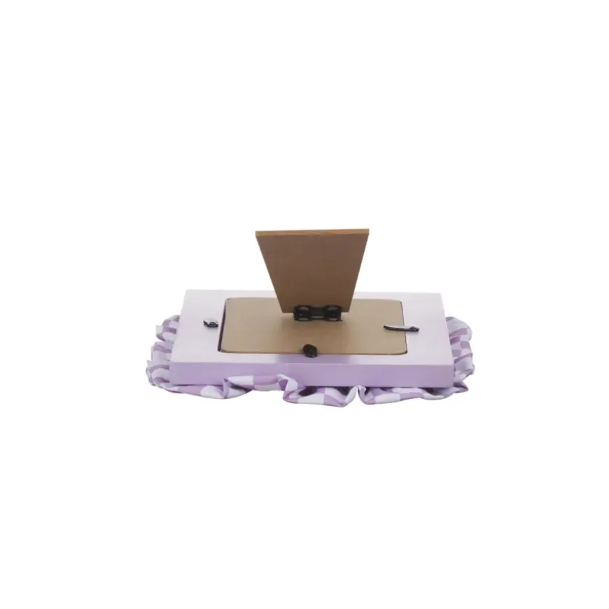 Fotolijst lila geblokt 15x2x20cm