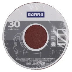 Schuuraccessoires > GAMMA schuurschijf gold rond 125mm 30 stuks