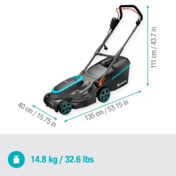 Grasmaaiers > Gardena elektrische grasmaaier PowerMax 37/1800 G2