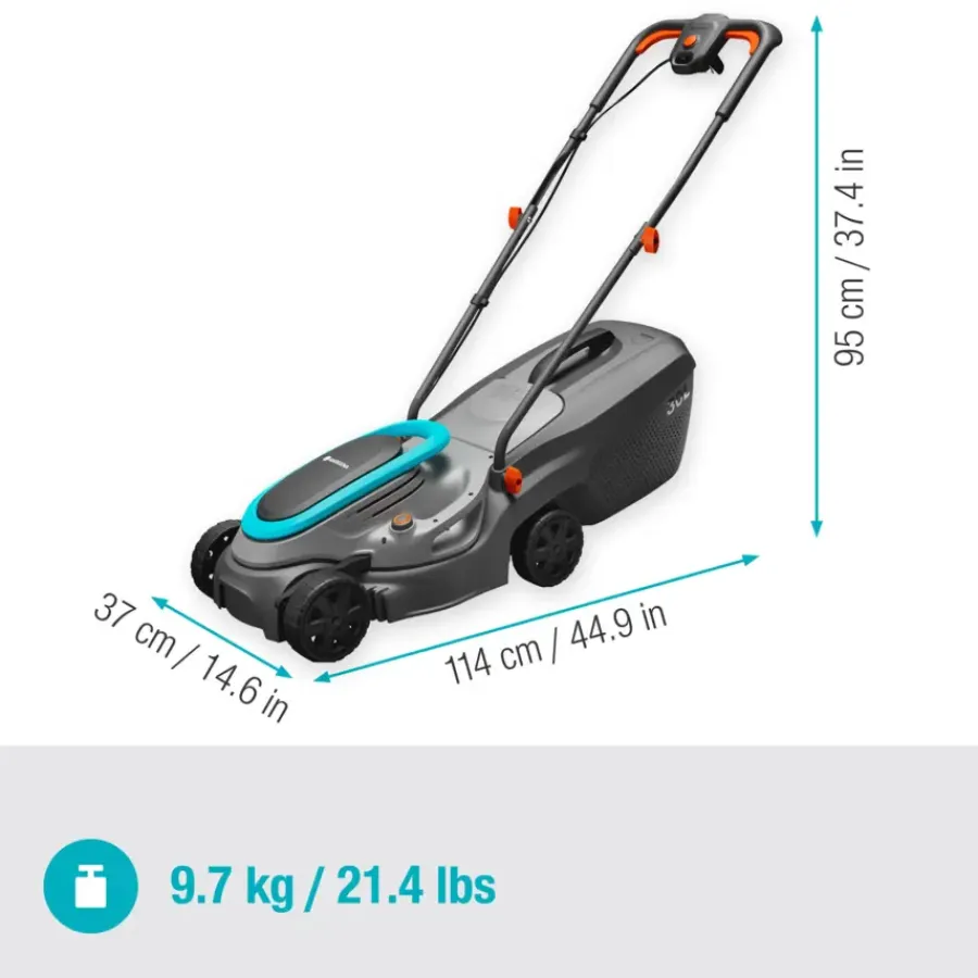 Grasmaaiers > Gardena elektrische grasmaaier Powermax 32/1200 G2 32cm 1200W
