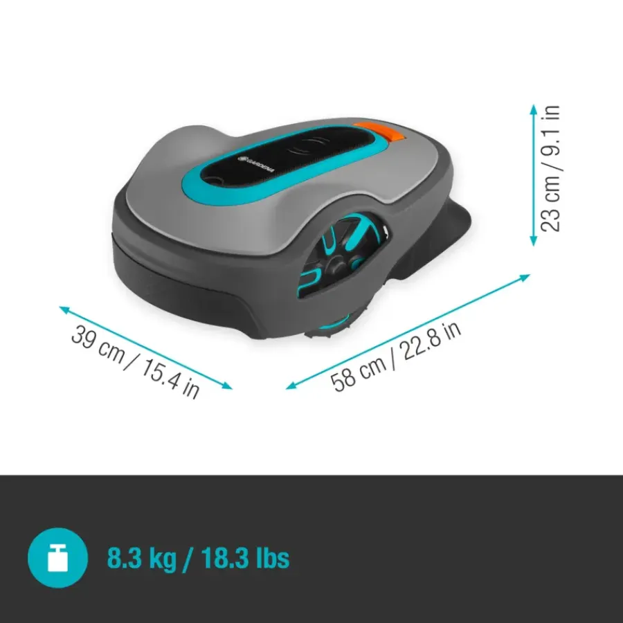 Grasmaaiers|Robotmaaiers > Gardena robotmaaier Sileno Life 1250m² - 21cm