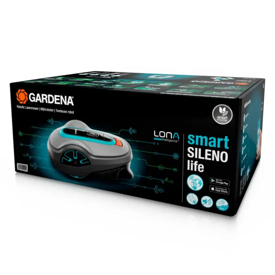 Grasmaaiers|Robotmaaiers > Gardena robotmaaier smart SILENO life 1250 m² - 21cm