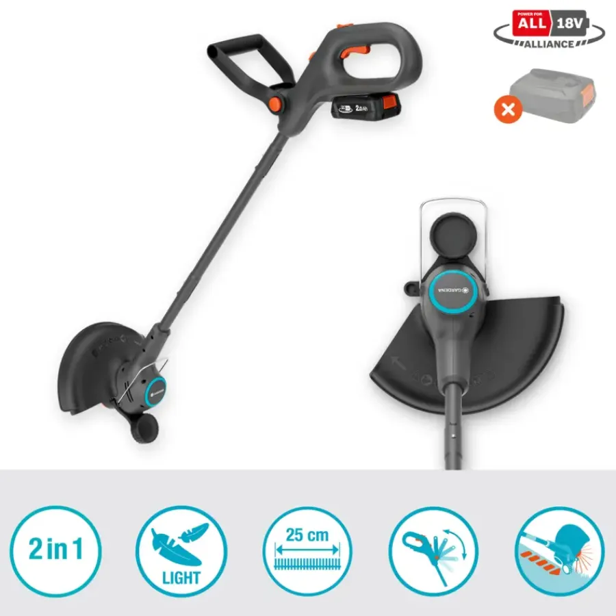 Grastrimmers > Gardena 18V Easytrim 25cm P4A (zonder accu)