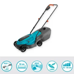 Grasmaaiers > Gardena 18V grasmaaier EasyMax 32cm incl. 4.0Ahaccu