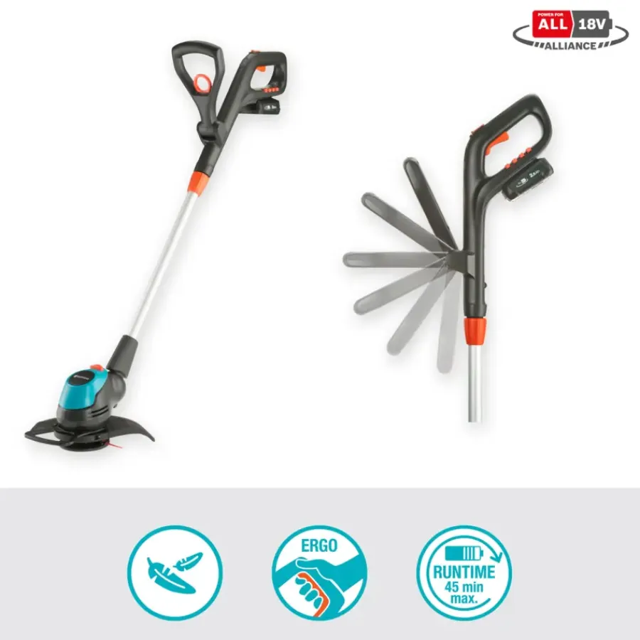 Grastrimmers > Gardena 18V trimmer EasyCut 23cm incl. accu + lader