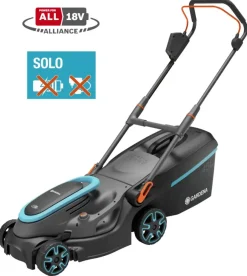 Grasmaaiers > Gardena 2x18V grasmaaier Powermax P4A 37cm (zonder accu)