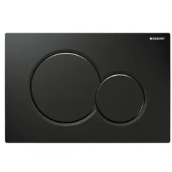 Geberit Bedieningspaneel Sigma 01 Zwart glanzend voor inbouwreservoir Systemfix