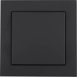 Afdekramen|Inbouw Schakelmateriaal > Gira E2 Blindplaat Mat Zwart